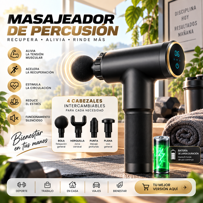⚡ PISTOLA PARA  MASAJES ELÉCTRICA ⚡